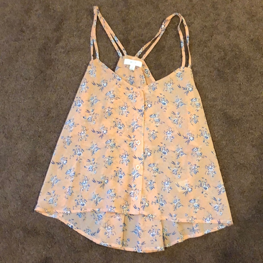 Floral tank top blouse